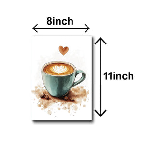 Set of 3 Wall Art Sticky Wooden Canvas Frames for Dining Room and Kitchen Decor / Sticky Photo Tiles