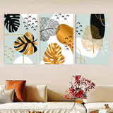 Set Of 3 Flower Sticky Canvas Phototiles Frame For Wall, Home Decor (3274338)