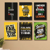 Set of 6 Wall Art Wooden Phototile Frames for Wall Decor