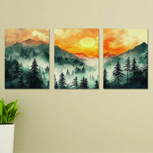 Set of 3 Wall Art Wooden Phototile Frames for Wall Decor