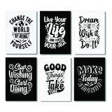 Set of 6 Wall Art Wooden Phototile Frames for Wall Decor