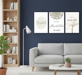 3-Piece Islamic Wall Art Frame Set – Bismillah, Alhamdulillah & InshaAllah Quotes – 8x11 Inch Modern Home Décor with Double Tape for Easy Mounting